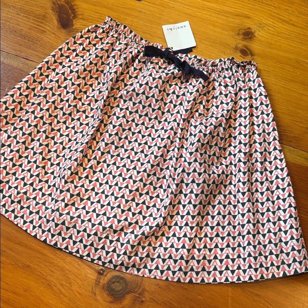 New! ANAIS & I 5T Mona Coral Triangle Print Skirt